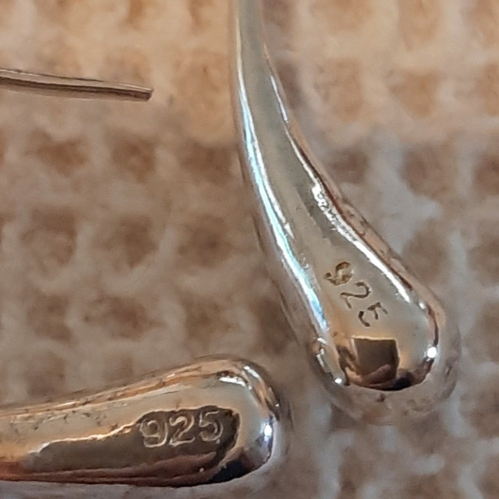 Solid Sterling Silver Drops - image 2